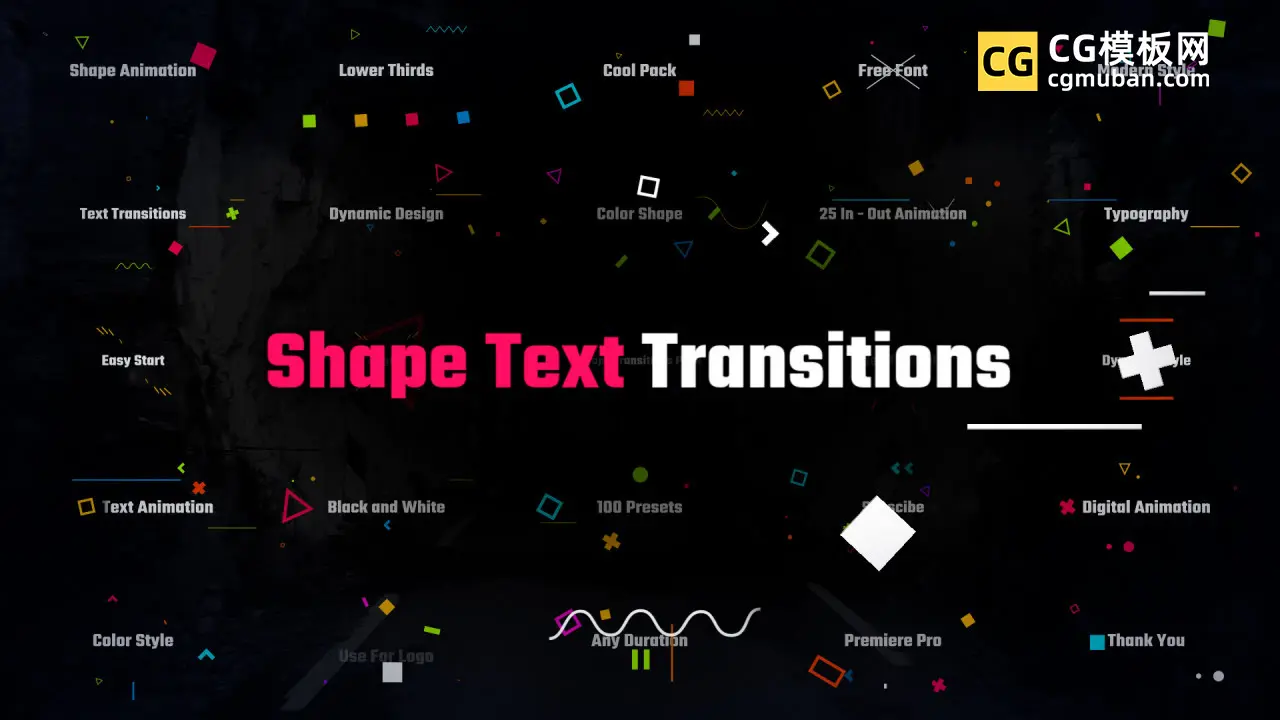 Shape Text Transitions