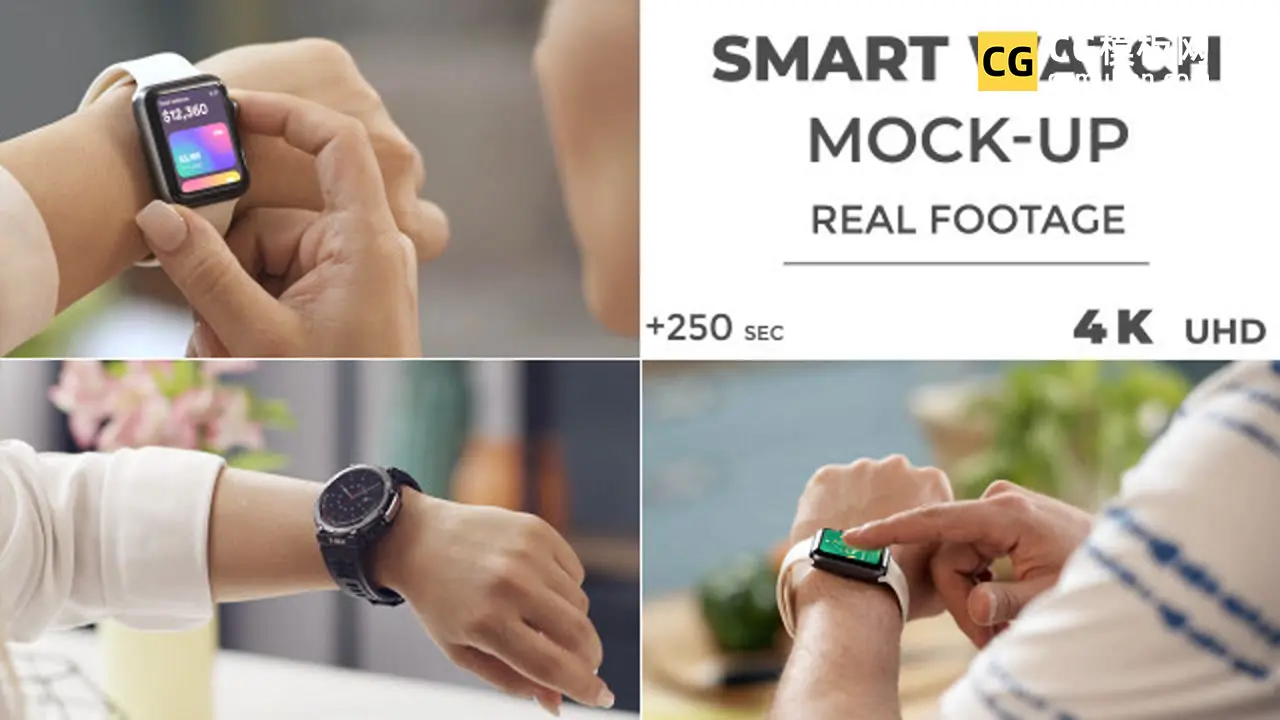 Smart Watch MockUp - Real Footage