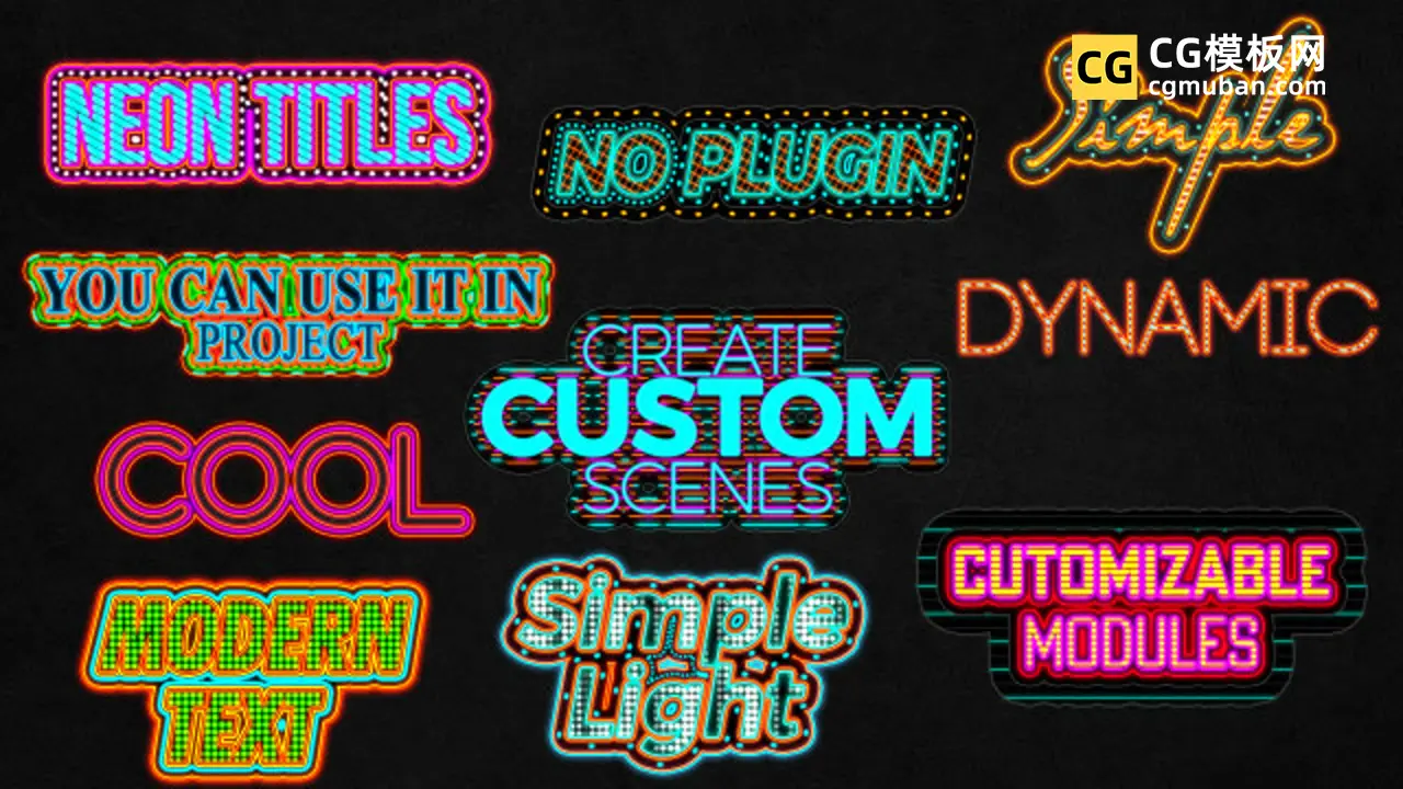 Neon Text Pack