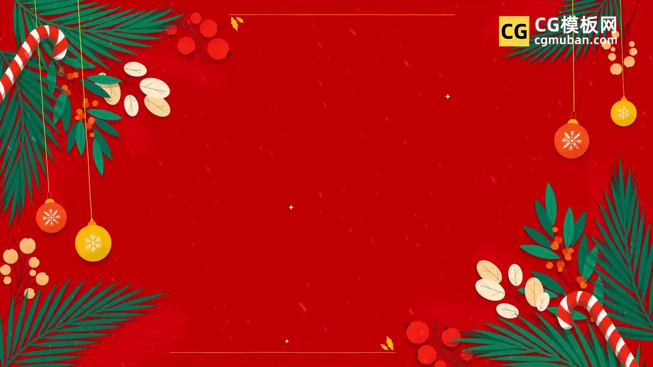 Animated Christmas Background Loop