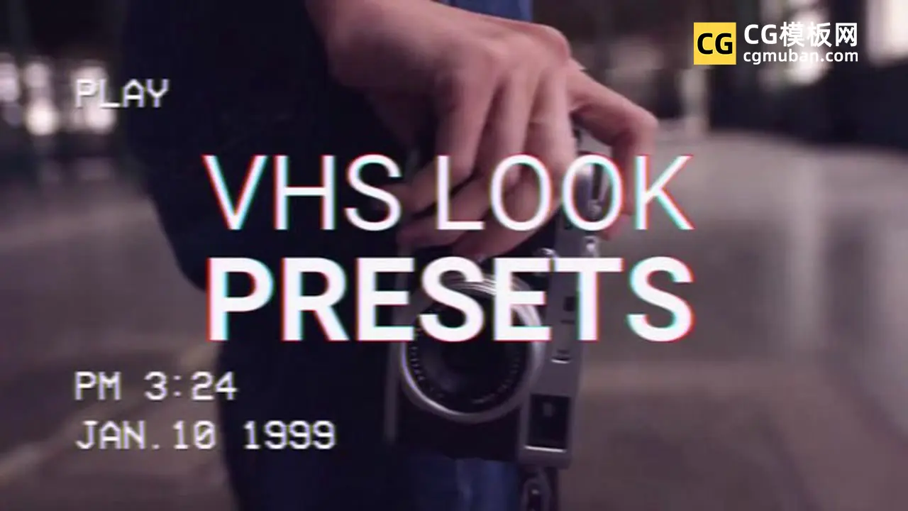 PR老电视预设 毛刺故障噪点失真信号干扰扫描老式摄像机预设 VHS Look Presets插图