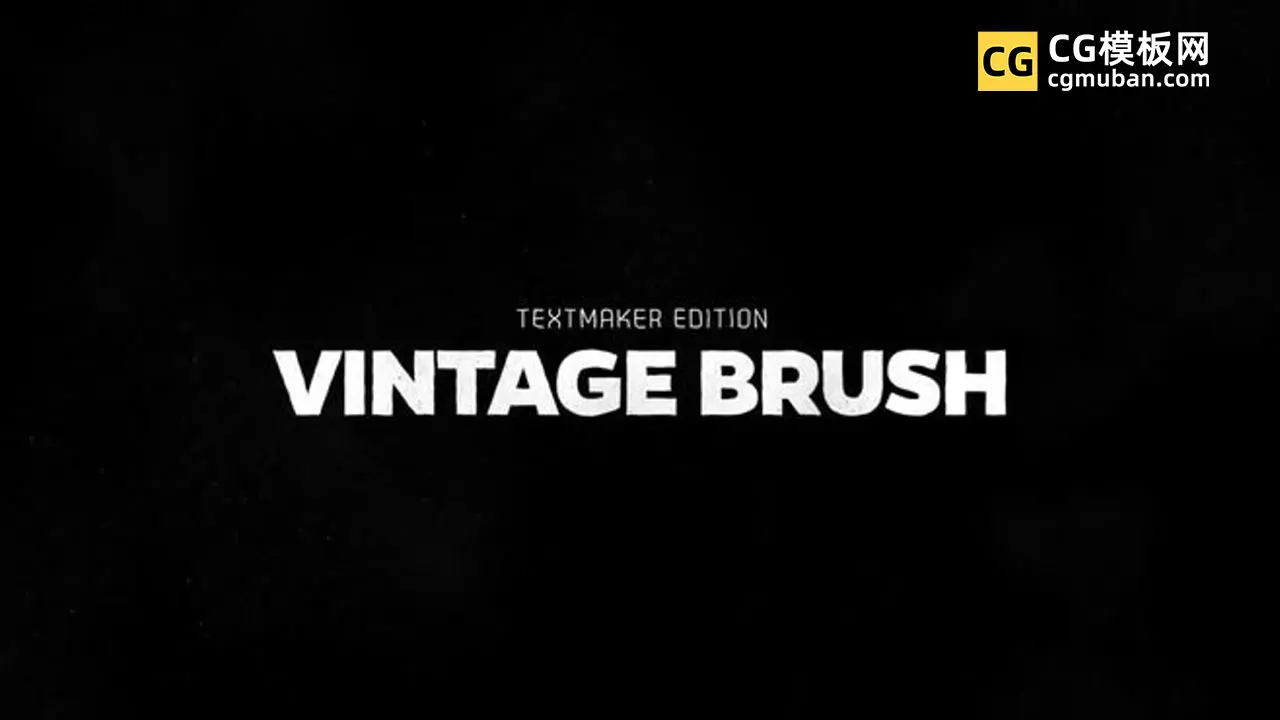 笔刷动态标题文字PR模板 画笔绘制PR动态图形MOGRT字幕 Titles Animator - Vintage Brush