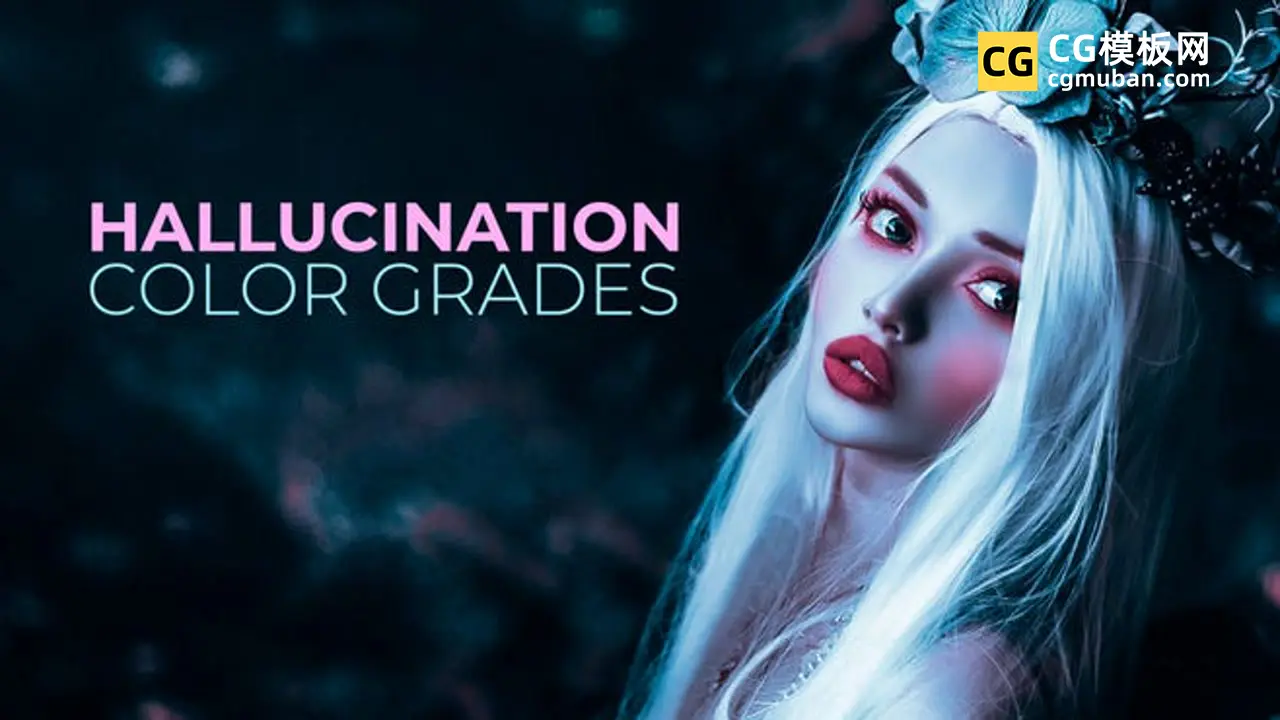 20种恐怖悬疑诡异幻觉视频反色撞色调色预设 Hallucination Color Grades插图