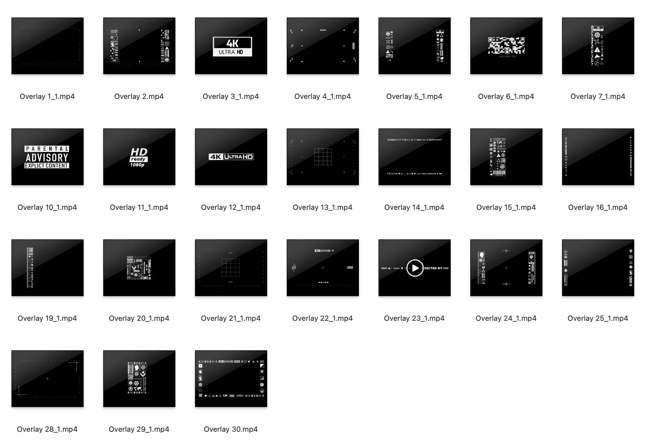 LAYER LAB 30个电影常用图标海报封面设计元素视频素材 GRAPHIC FILM DETAILS插图(4)