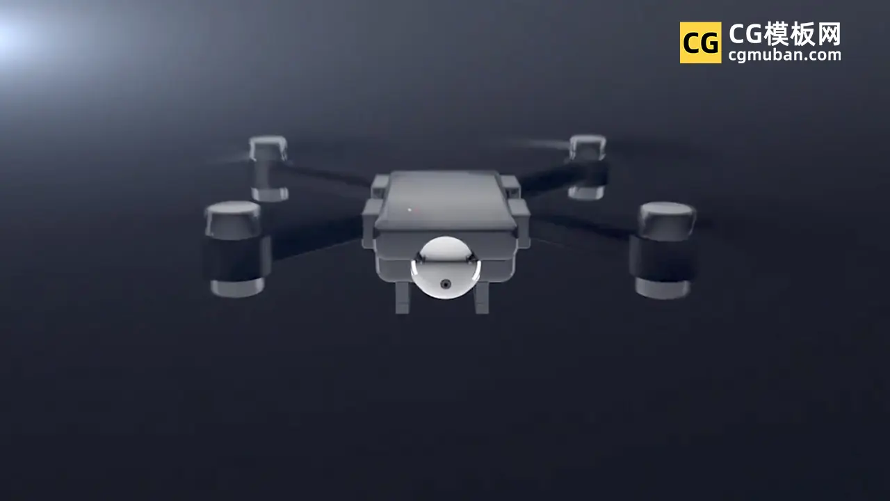 FCPX插件：无人机徽标模板 3D技术科技公司快递服务LOGO视频片头 Drone Logo Reveal插图