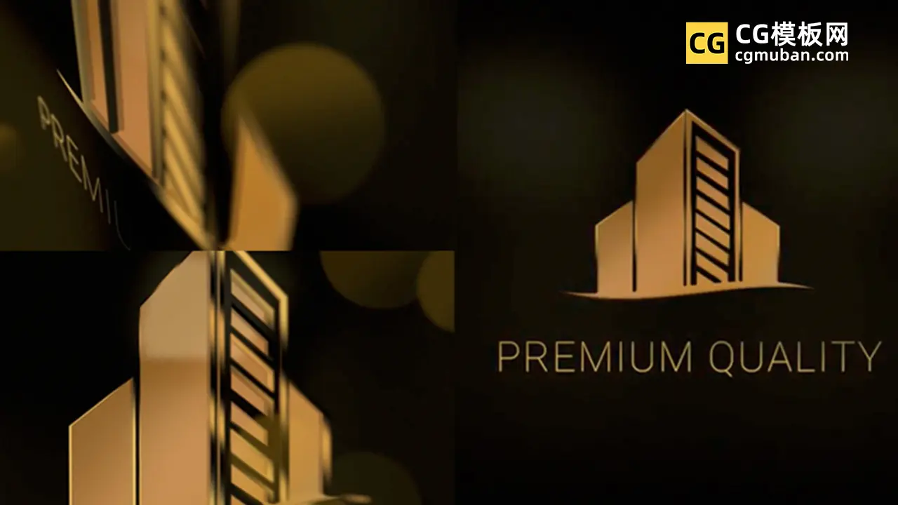 FCPX插件：3D光泽金属质感LOGO模板 银金白色三维片头logo视频片头模板 Premium Glossy Logo Reveal插图