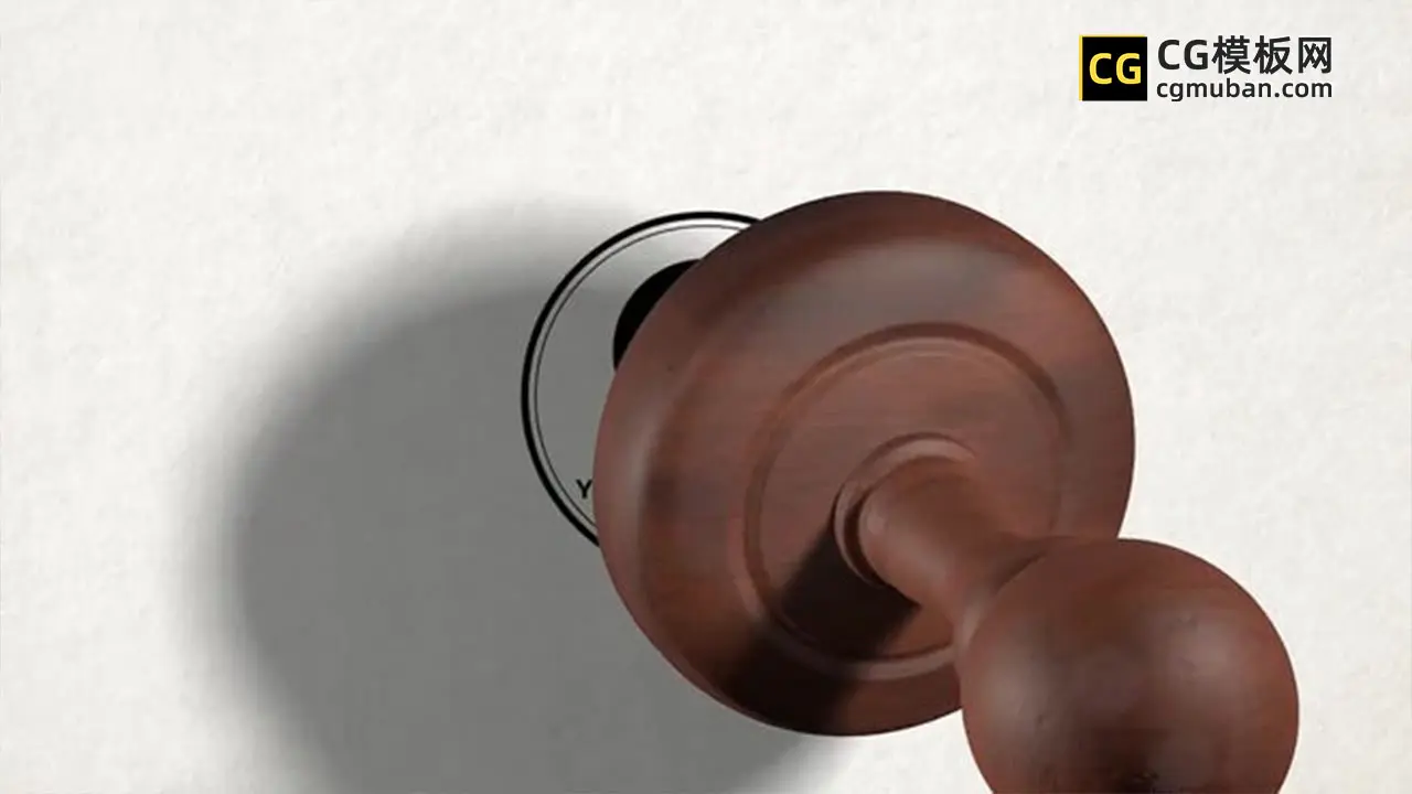 FCPX插件：橡皮戳印刷模板 3D商务盖章动态LOGO展示动画视频模板 Rubber Stamp Logo插图