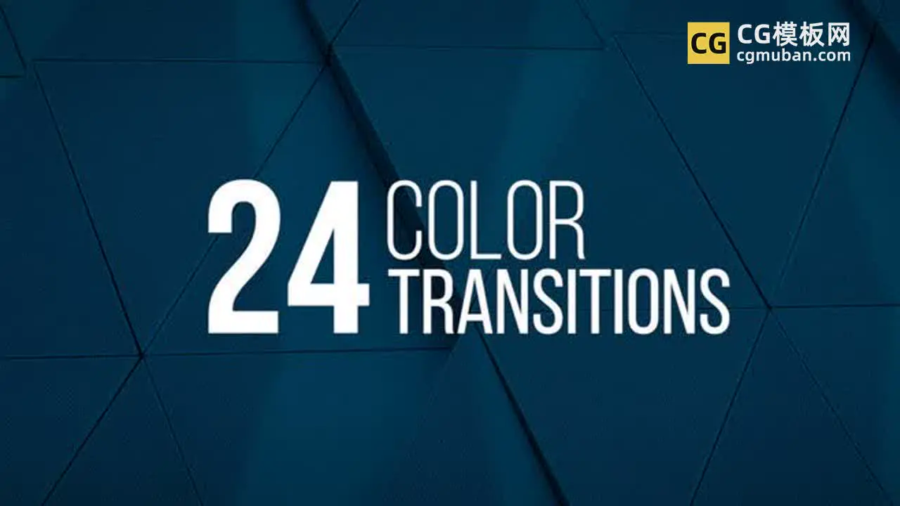 FCPX插件：多彩色块滑块转场模板 24种商务简约图片视频切换过渡转场预设插件 24 Color Transitions插图