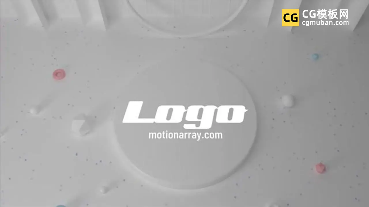 FCPX插件：三维简约LOGO模板 创意广告企业宣传动画fcpx片头 White Abstract Logo插图