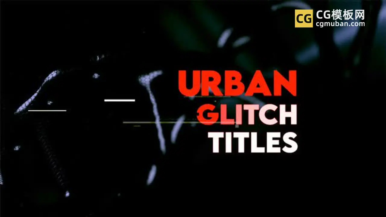 FCPX插件：毛刺文字动画模板 20个动态故障色差标题视频 Urban Glitch Titles插图