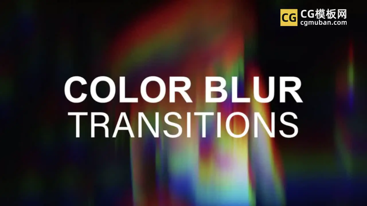 FCPX插件：颜色模糊转场过渡 8款RGB分离赛博朋克抖动震动4K转场模板 Color Blur Transitions插图