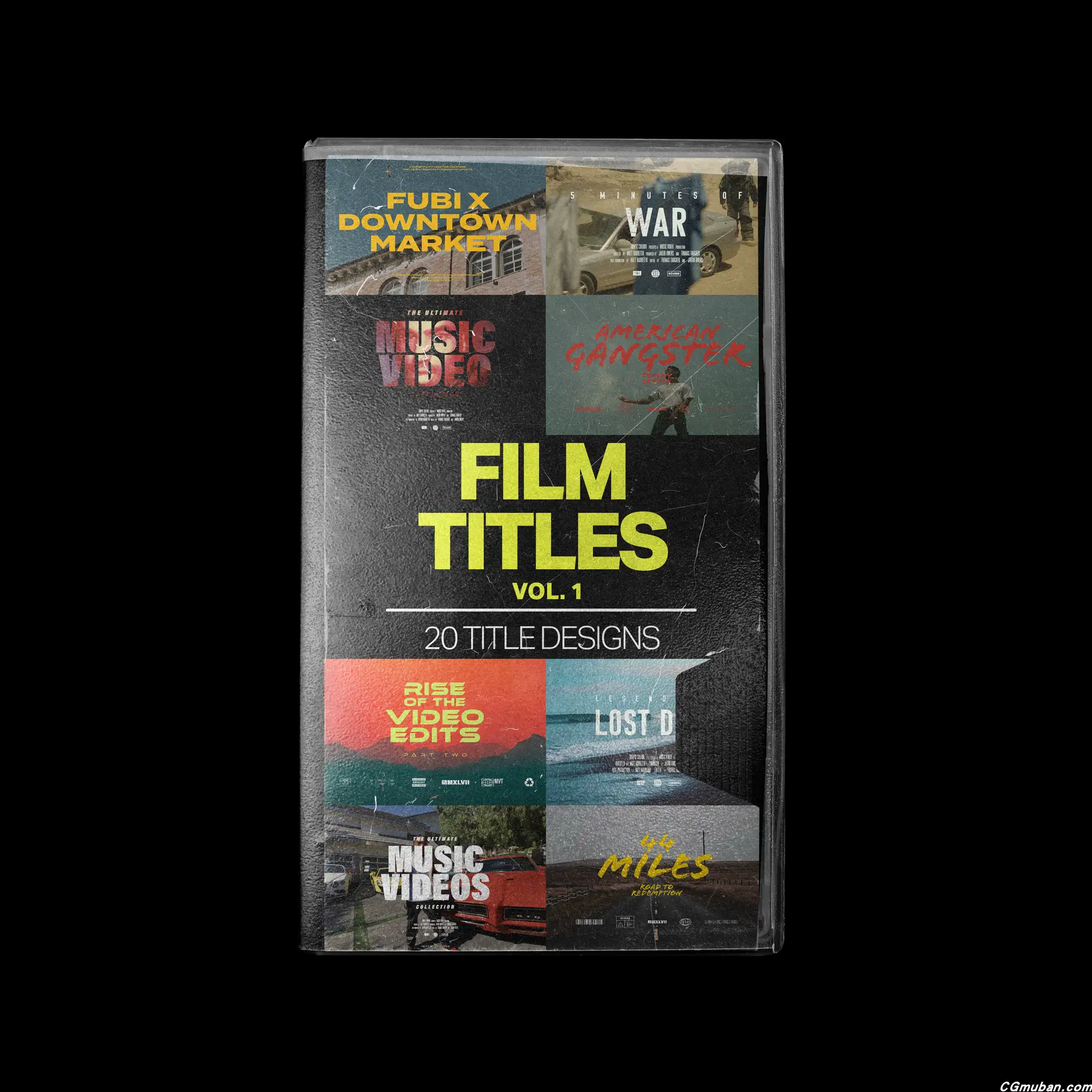 20组史诗电影标题海报设计模板 Tropic Colour FILM TITLES V1图7