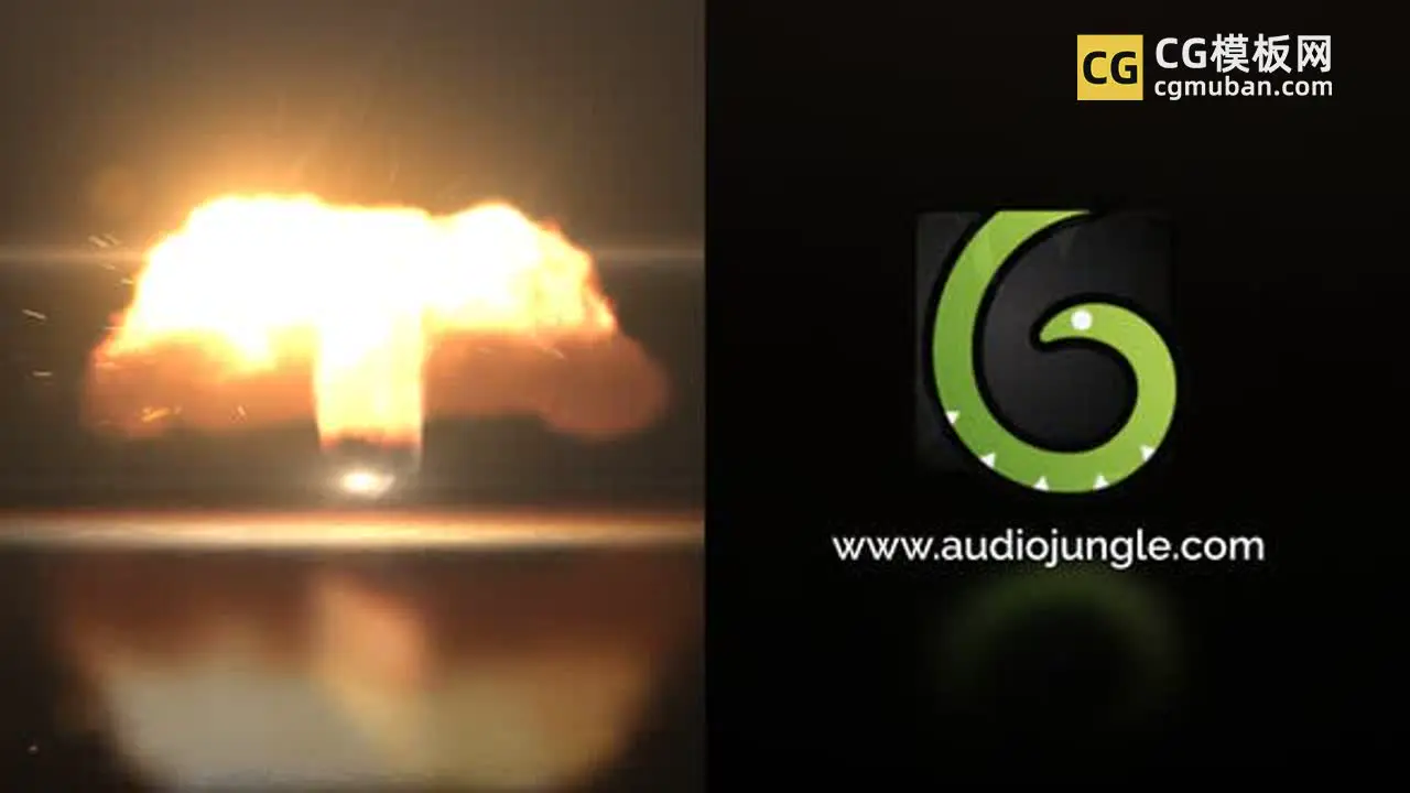 AE模板：火焰爆炸LOGO 火灾冲击扭曲燃烧旋转徽标片头 Fire Twist Logo Reveals插图