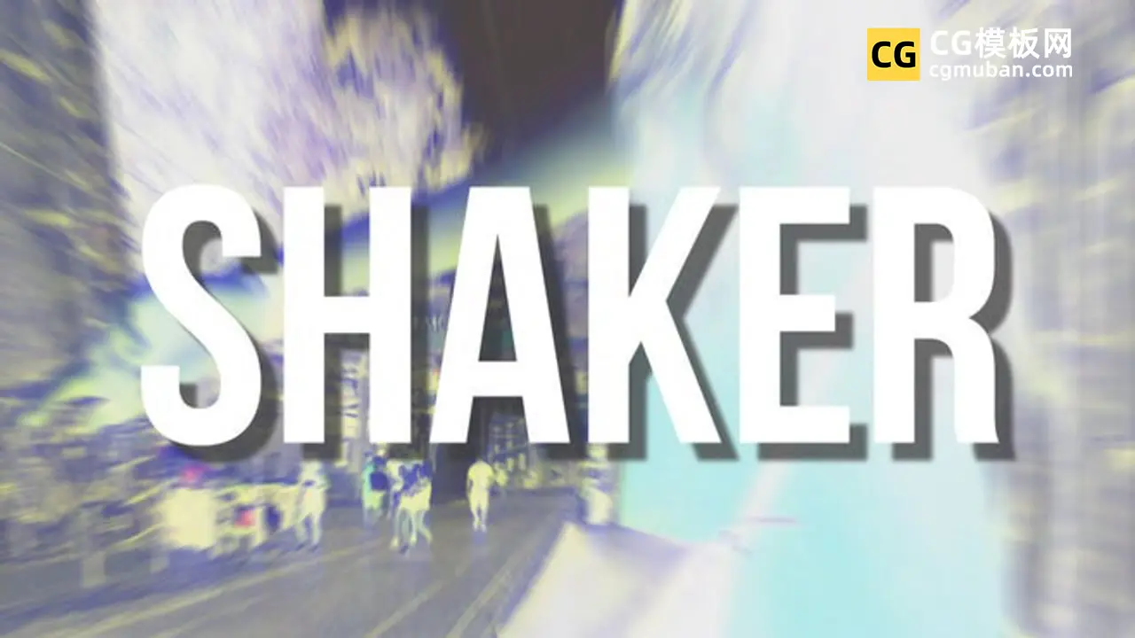 画面震动文字抖动特效PR预设 11个RGB颤动频闪烁动画 Shaker