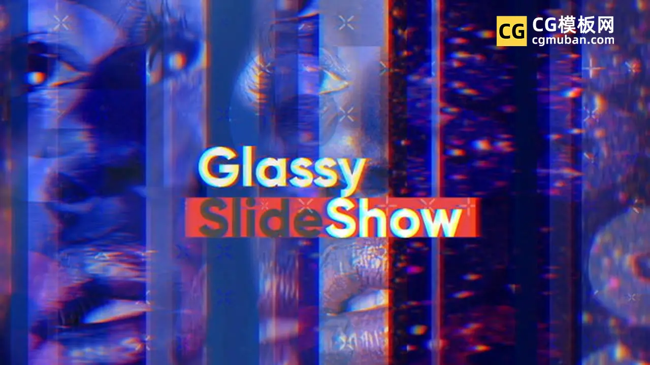 premiere模板下载  商务公司企业幻灯片毛刺玻璃简约划像视频模板 Glassy SlideShow插图