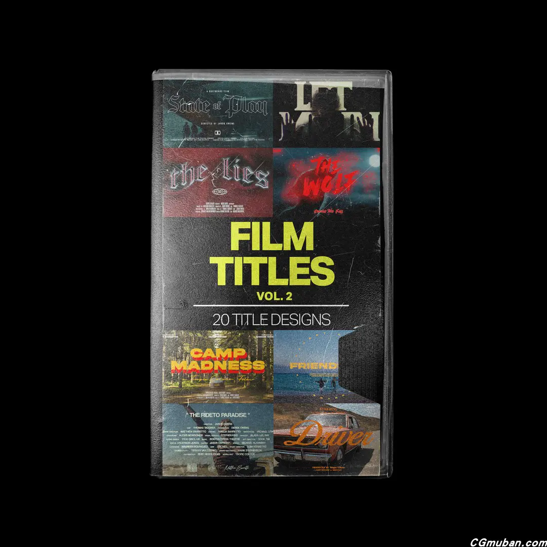 20组史诗电影标题海报设计模板Tropic Colour FILM TITLES V2图5