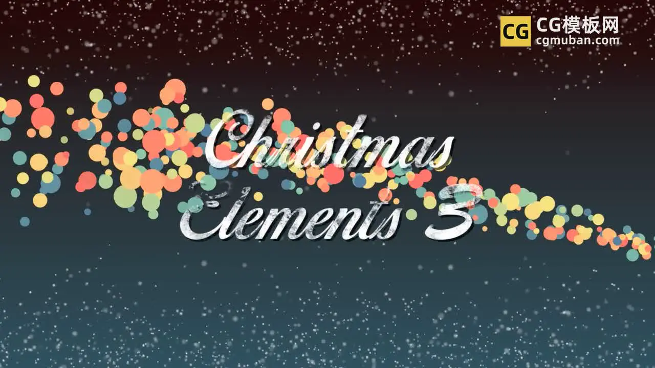 视频素材：圣诞节元素视频素材3 46款冬季节日新年漏光雪花纸屑光晕MP4背景 Christmas Elements 3插图