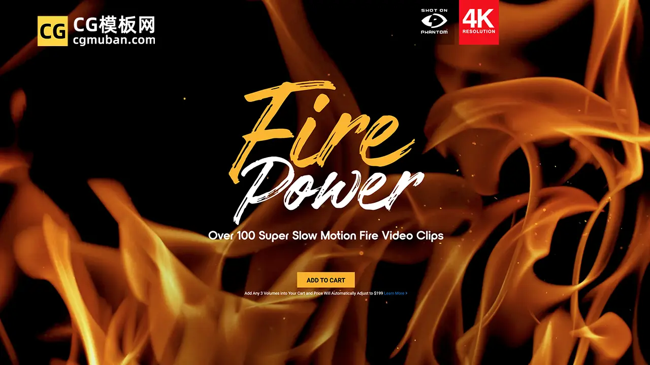 4K视频素材：102个真实火焰燃烧特效合成动画 Fire Power插图