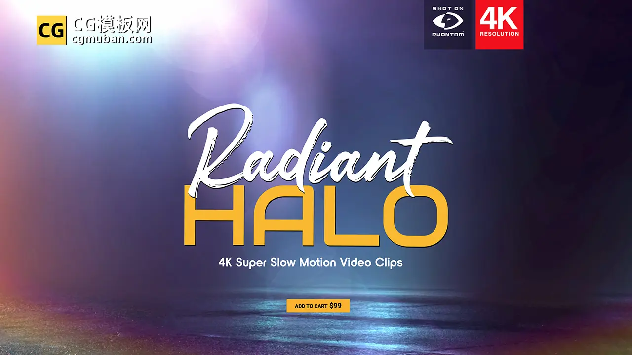 4K视频素材：54个镜头圆形光环照耀素材叠加动画 特效合成素材 Radiant Halo插图