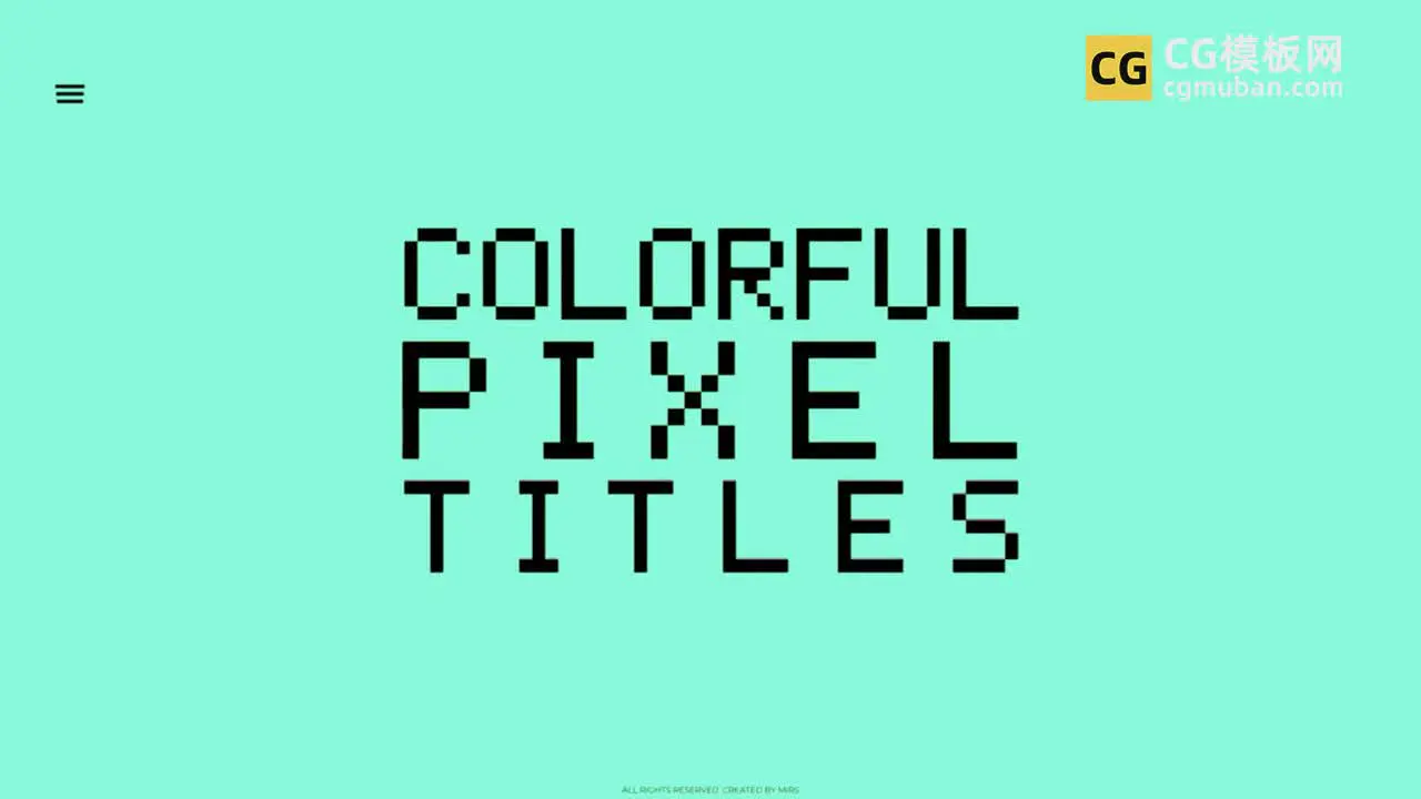 FCPX插件：像素英文标题插件 马赛克文字幕条商务人物产品介绍模板 Colorful Pixel Titles插图