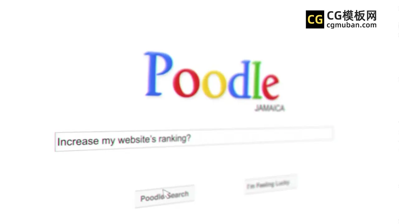 AE模板：谷歌搜索页面模板 网站引擎优化广告推广宣传视频AE片头模板 Poodle Seo插图