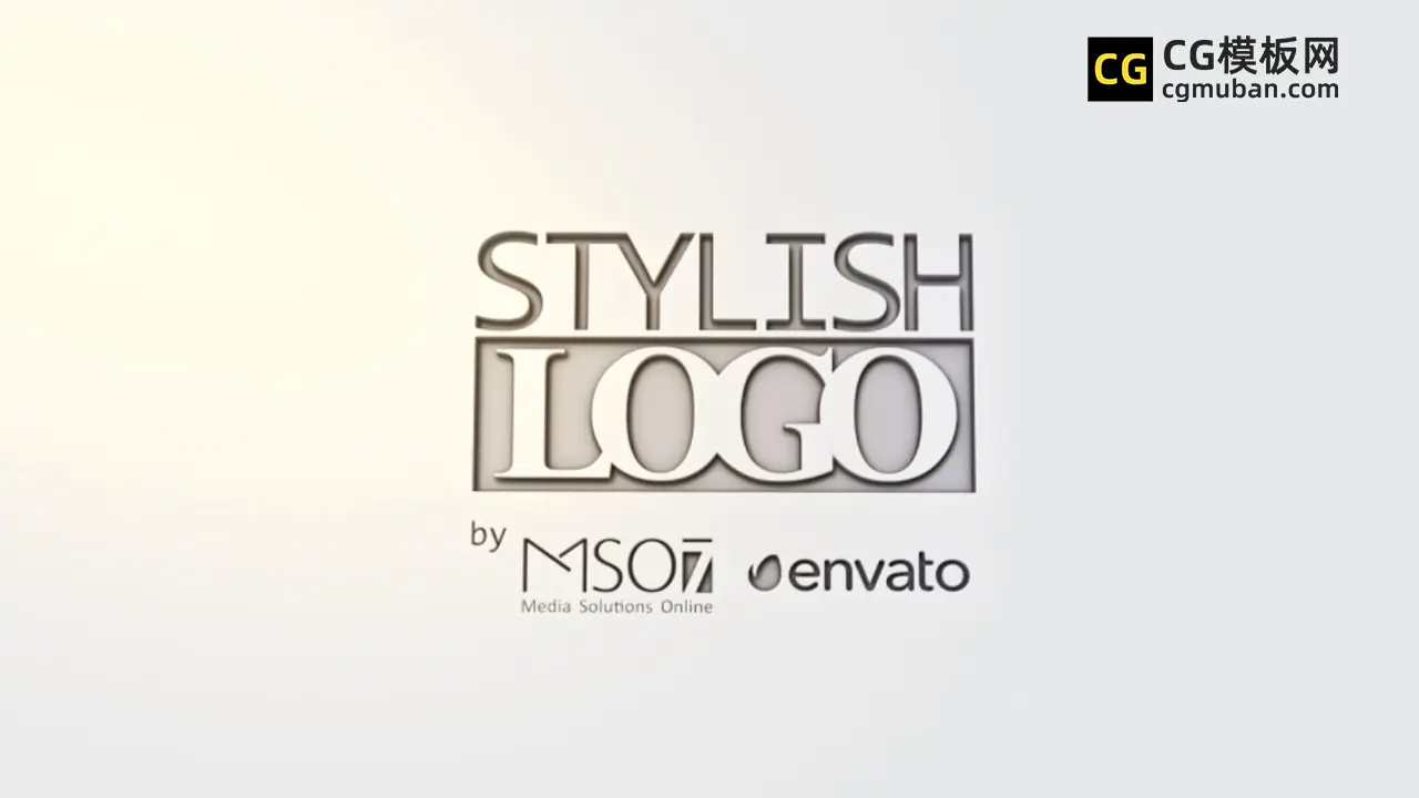 AE模板：三维镂空效果LOGO 8款风格时尚优雅高档企业宣传标志片头工程 Sylish Logo Pack插图