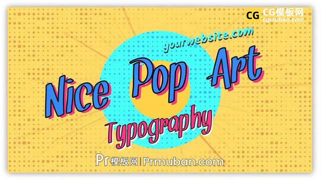 PR模板：三维卡通多彩动态创意版式排版设计视频海报片头PR模板 Modern Colorful Typography插图