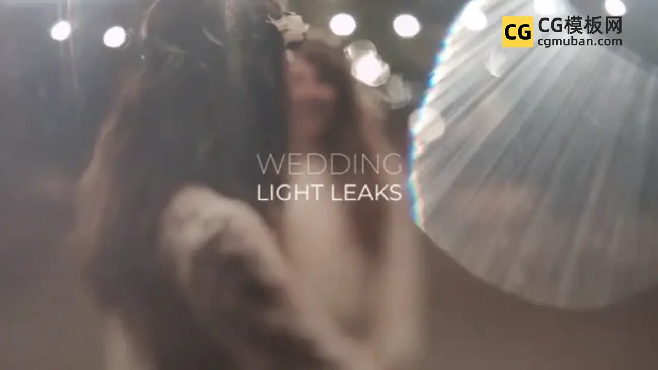 视频素材：婚礼炫光视频素材 100个浪漫爱情MV唯美光斑镜头光效叠加动画 100 wedding light leaks pack插图